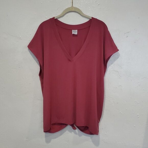 Athleta Essence Away From the Body Tee in Mauve Size XL - Picture 6 of 14